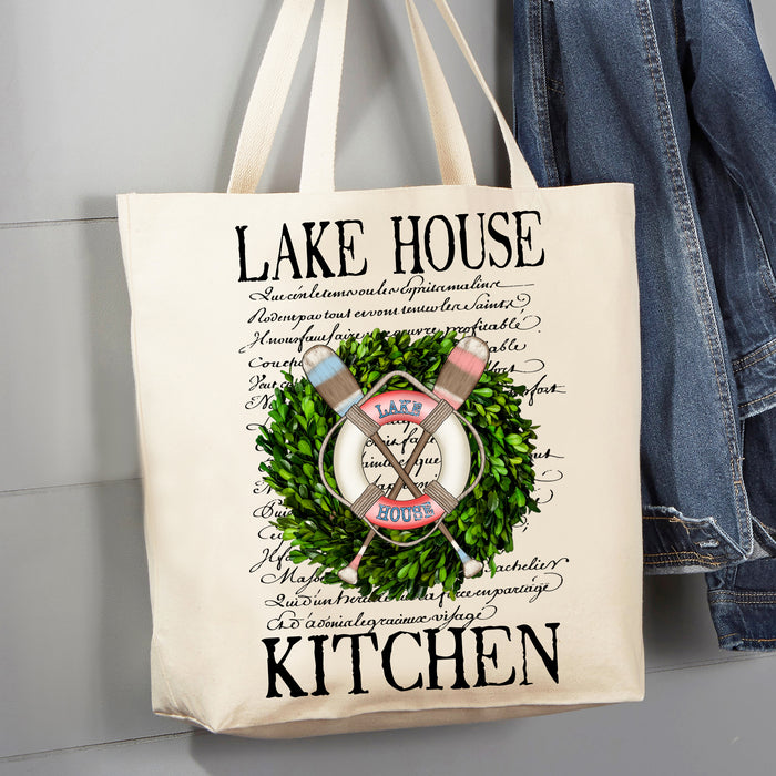 Lake House Kitchen 12 oz Canvas Tote Bag