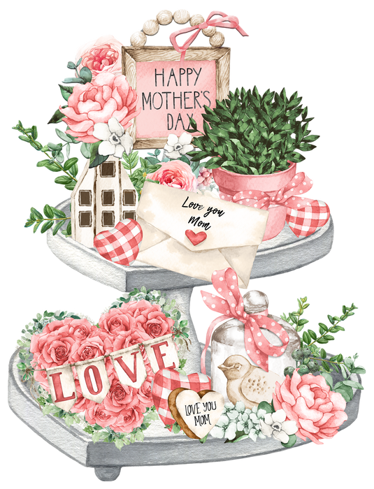 Mothers Day Love You 2 Tier