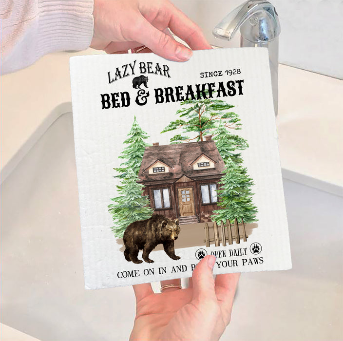Lazy Bear Bed & Breakfast  Swedish Dish Cloth