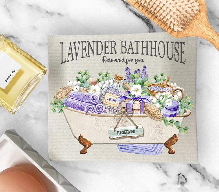 Bath & Body Lavender Bathouse Bathtube SWEDISH BODY CLOTH