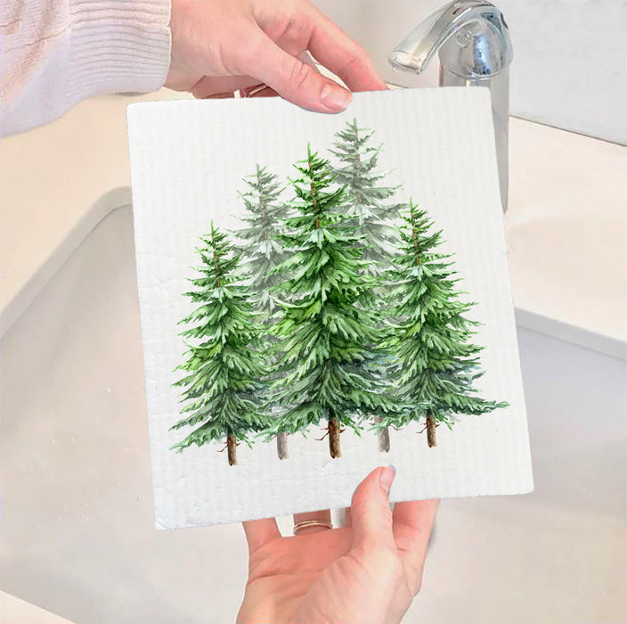 Christmas Trees SWEDISH DISH CLOTH
