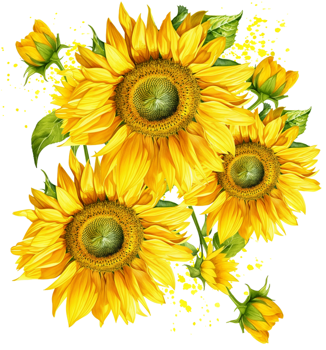 Spring Summer Yellow Sunflowers