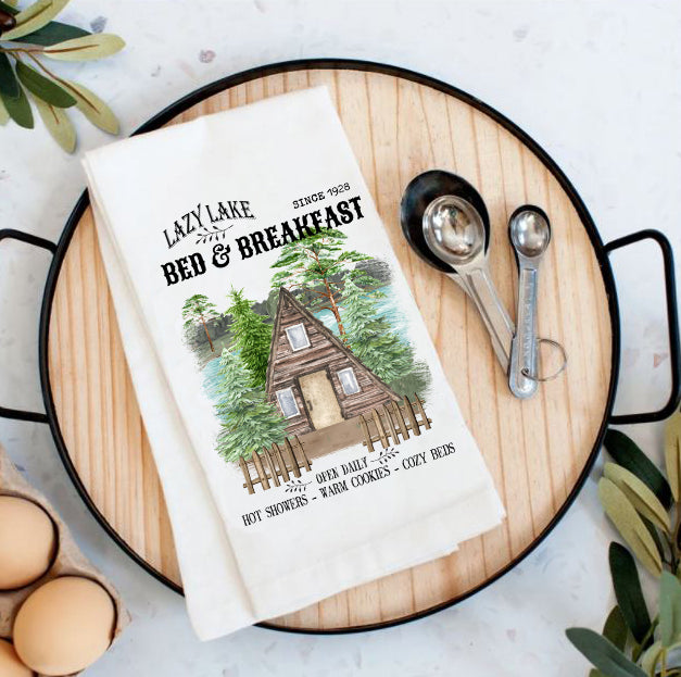 Lazy Lake Bed & Breakfast  Cotton Tea Towels