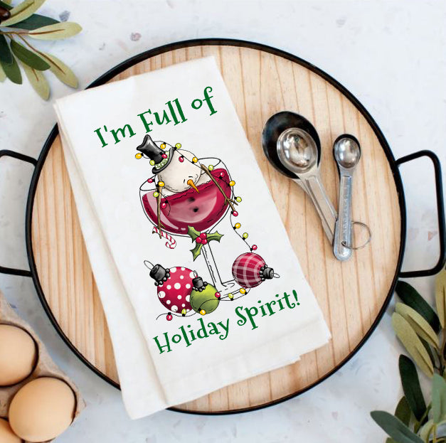 Christmas Full of Holiday Cheer Cotton Tea Towels