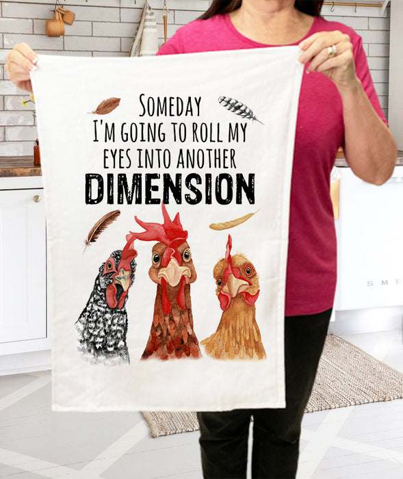 Someday I'm Going to roll my eyes into another Dimension Terry Cloth Towels