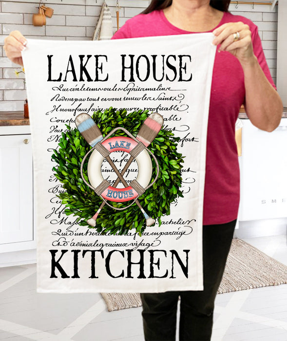 Lake House Kitchen Cotton Terry Cloth Towels