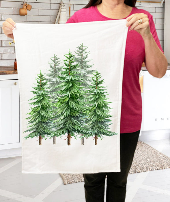 Christmas Trees Terry Towel