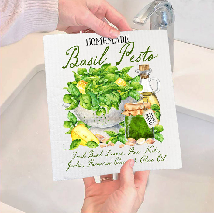 Basil Pesto Fresh Olive Oil SWEDISH DISH CLOTH