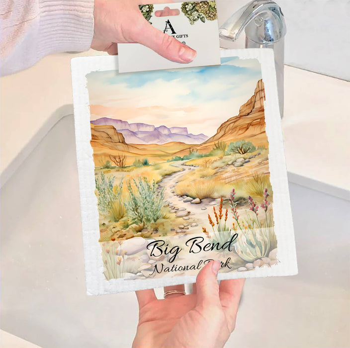 Big Bend National Park Texas SWEDISH DISH CLOTH