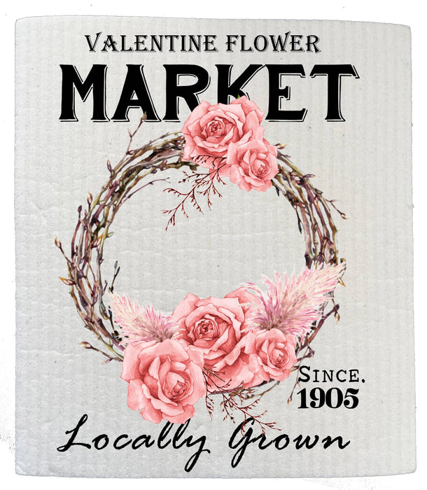Valentine Flower Market Boho SWEDISH DISH CLOTHS