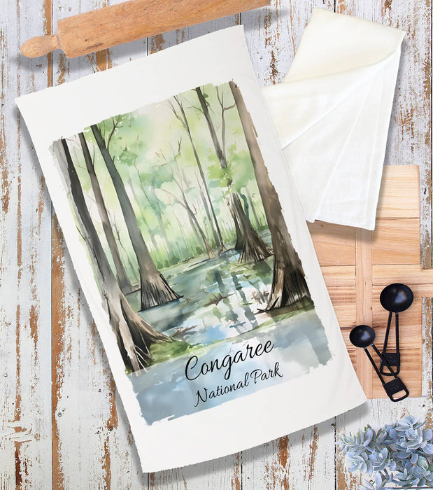 Congaree National Park South Carolina Terry Cloth Towel