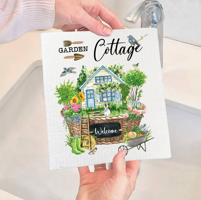 Garden Cottage Spring Swedish Dish Cloth