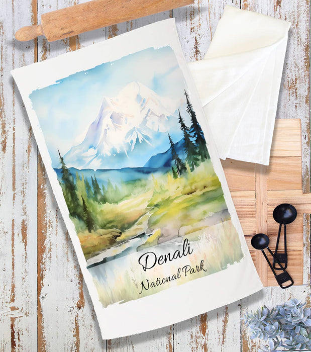 Denali National Park Alaska Terry Cloth Towel