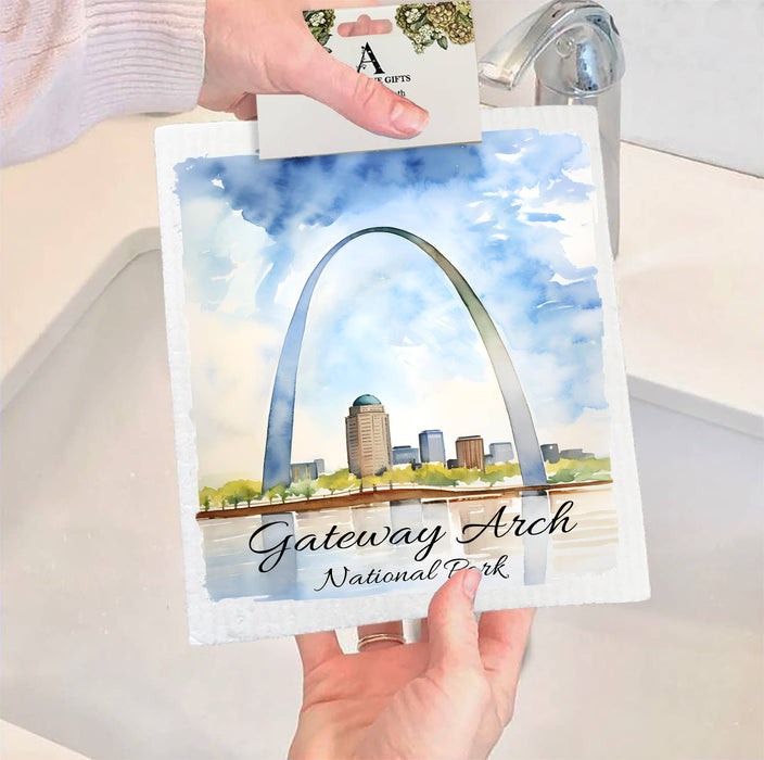 Gateway Arch National Park Missouri SWEDISH DISH CLOTH