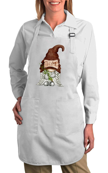 Gnome Herbs Thyme Cotton Apron