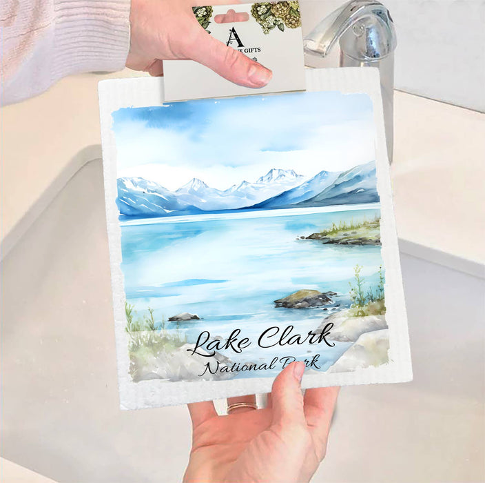 Lake Clark National Park Alaska  SWEDISH DISH CLOTH