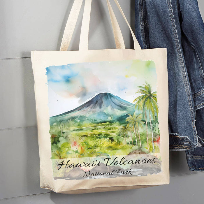 Hawaii Volcanoes National Park  12 oz Canvas Tote Bag