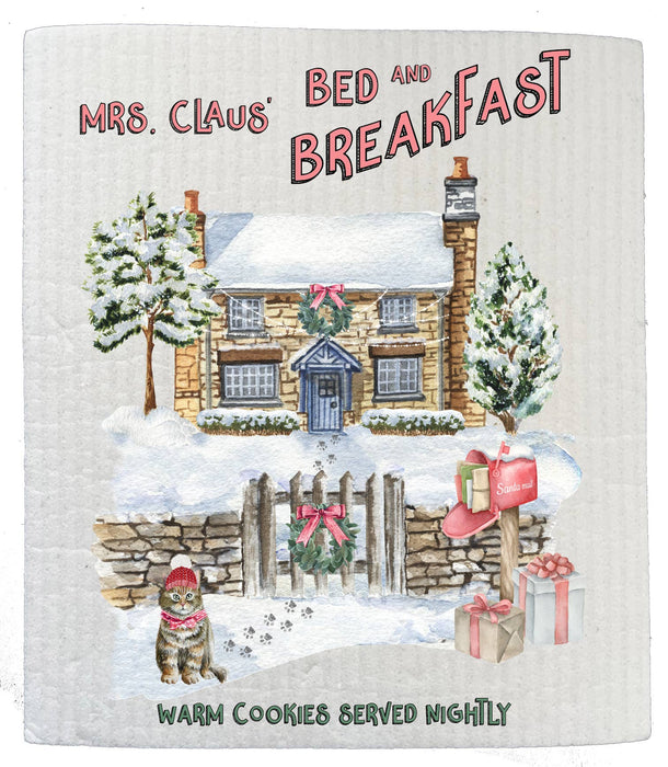 Christmas Mrs Claus Bed & Breakfast SWEDISH DISH CLOTH