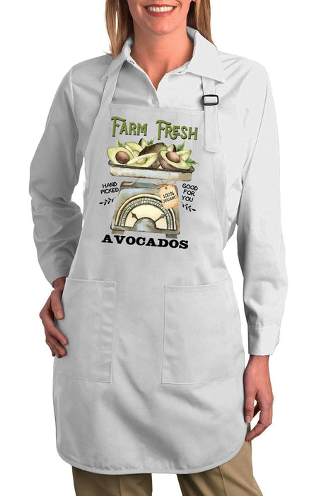 Farm Fresh Avocados Organic Cotton Apron