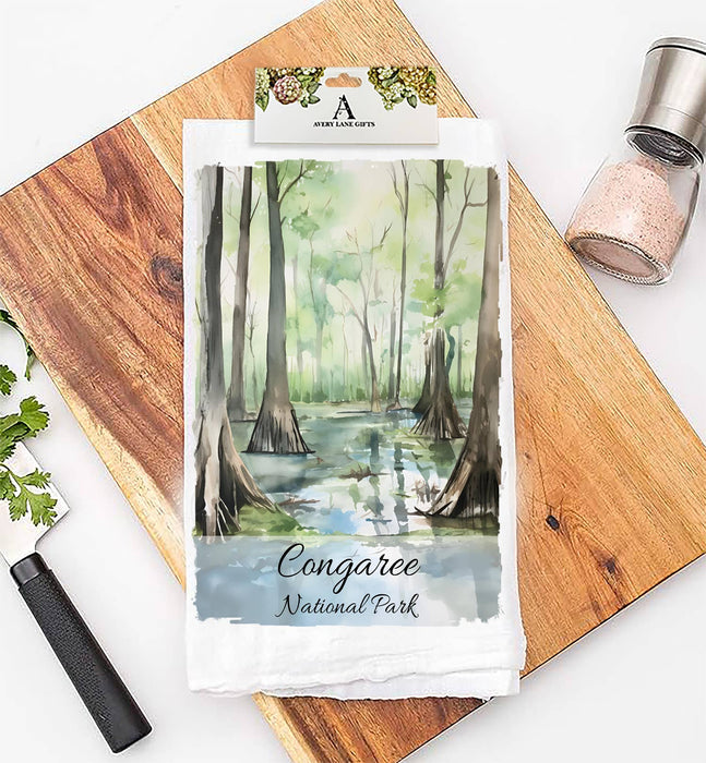 Congaree National Park South Carolina  Flour Sack Tea Towel