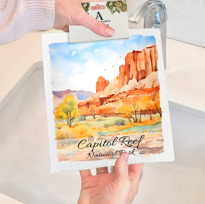 Capitol Reef National Park Utah  SWEDISH DISH CLOTH