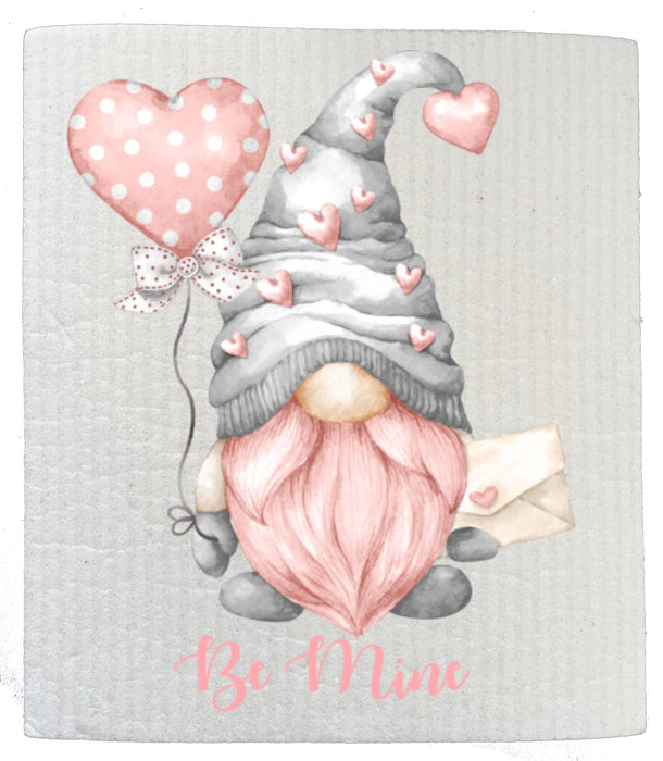 Valentine Gnome Be Mine SWEDISH DISH CLOTHS