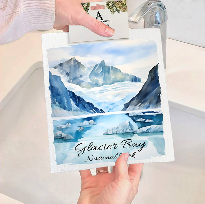 Glacier Bay National Park Alaska SWEDISH DISH CLOTH