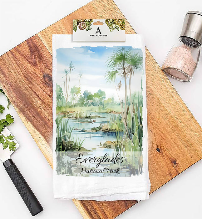 Everglades National Park Florida Flour Sack Tea Towel