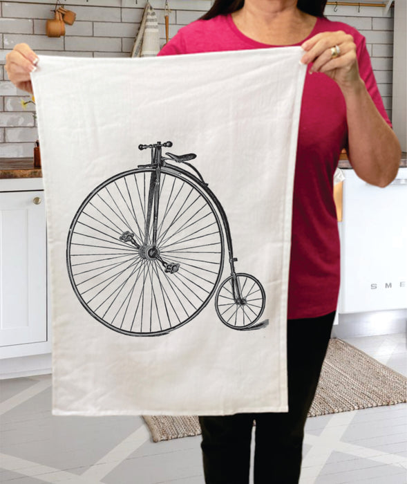 Antique Large Big Wheel Bike, Cotton Terry Towels