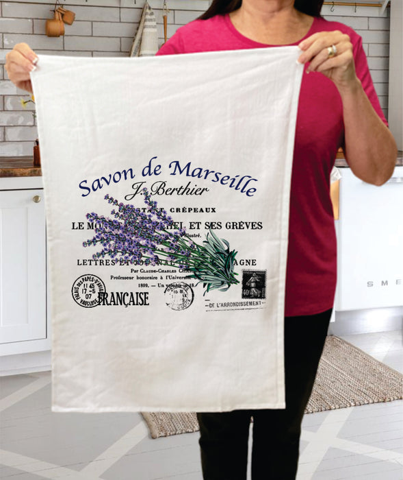 Savon de Marseille Lavender French Cotton Terry Towels