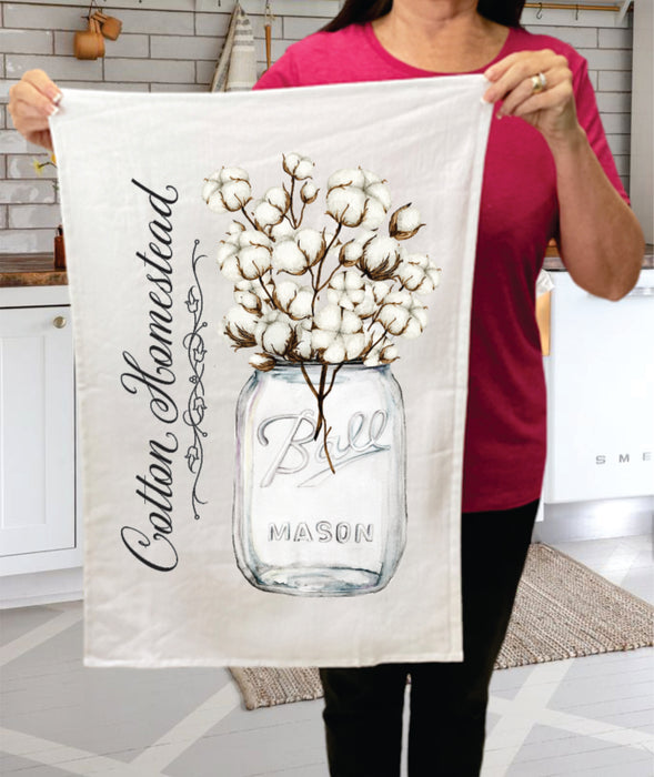 Cotton Homestead Mason Jar Cotton Terry Towels