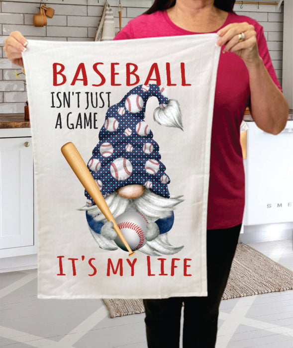 Gnome Baseball Blue Team Colors  Terry Towel