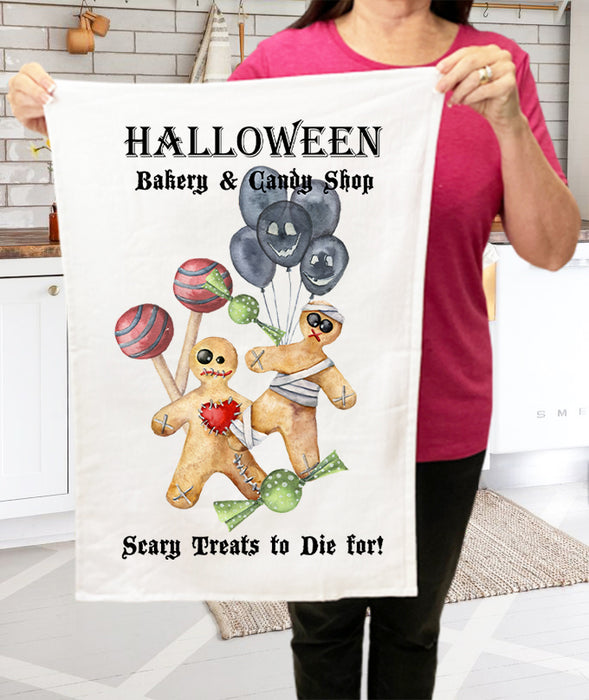 Halloween Bakery and Treats Cotton Terry Towels