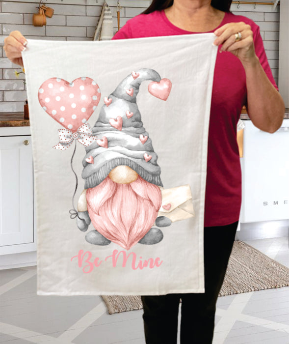 Valentine Gnome Be Mine Cotton Terry Towels