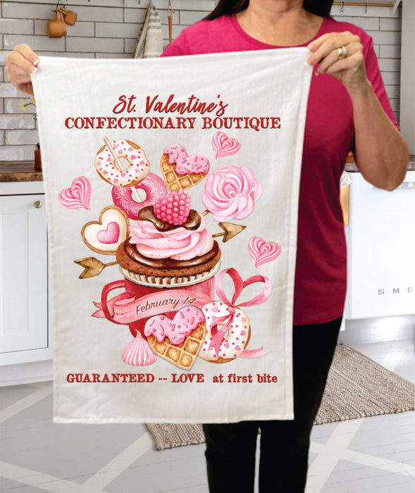 Valentine Cookies Cakes Bakery  Cotton Terry Towels