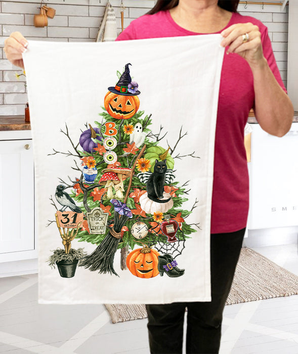 Halloween Trick or Treat Tree   Terry Towel
