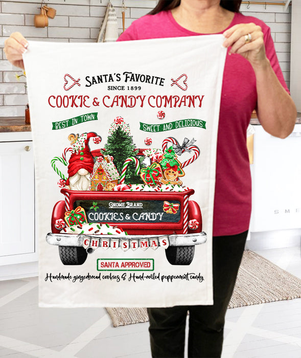 Christmas Santa's Favorite Cookies  Terry Towel