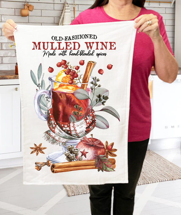 Christmas Old Fashion Muled Wine  Terry Towel